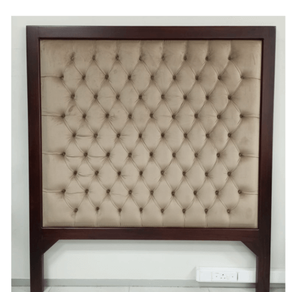 Wood Framed Deep Button Headboard